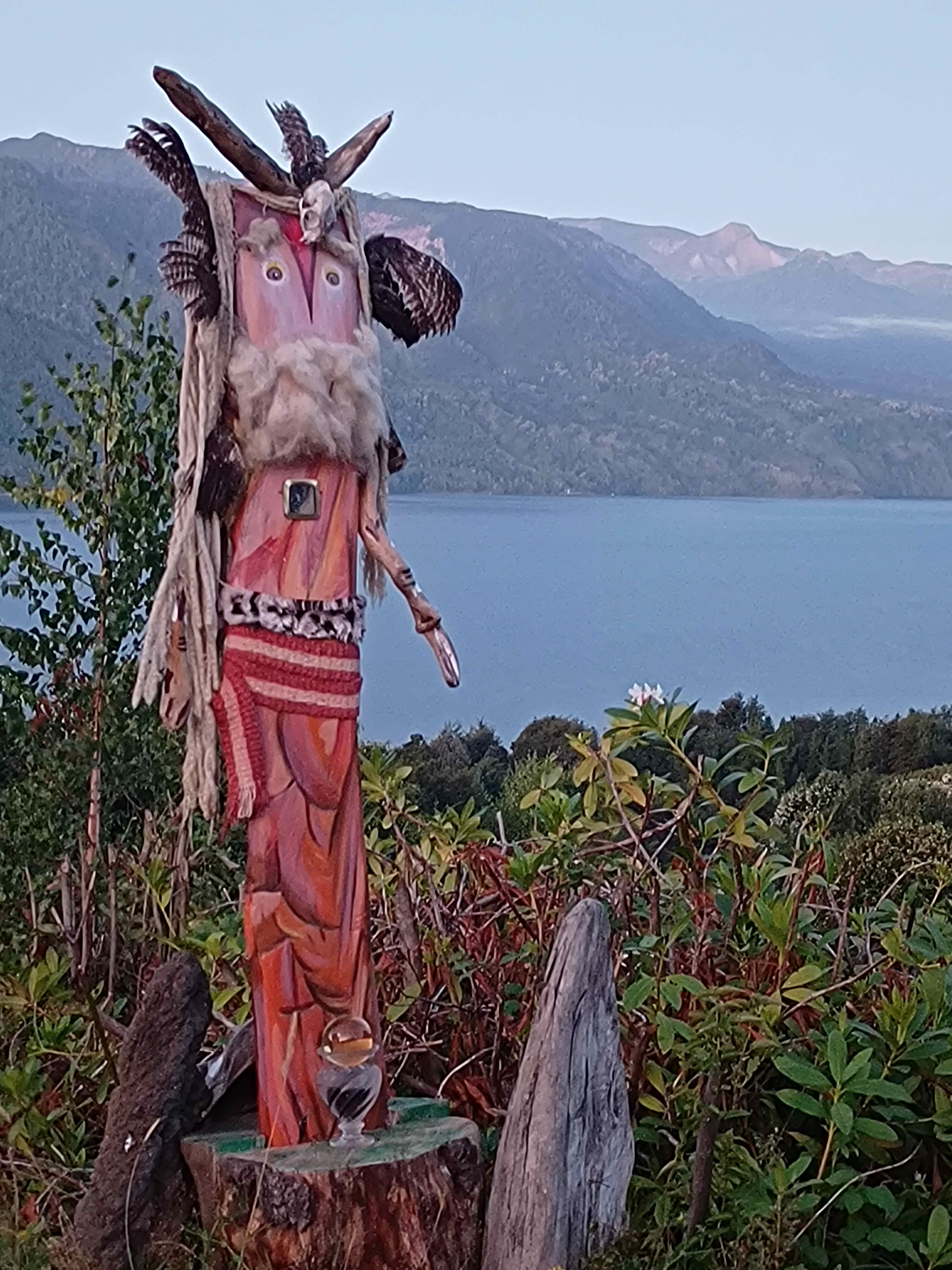 Amrita Zen Collection - Ceremonial sculpture in the mountains of Southern Chile